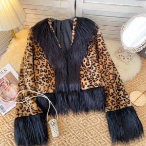 Hottie Leopard Printed Fringed Jacket