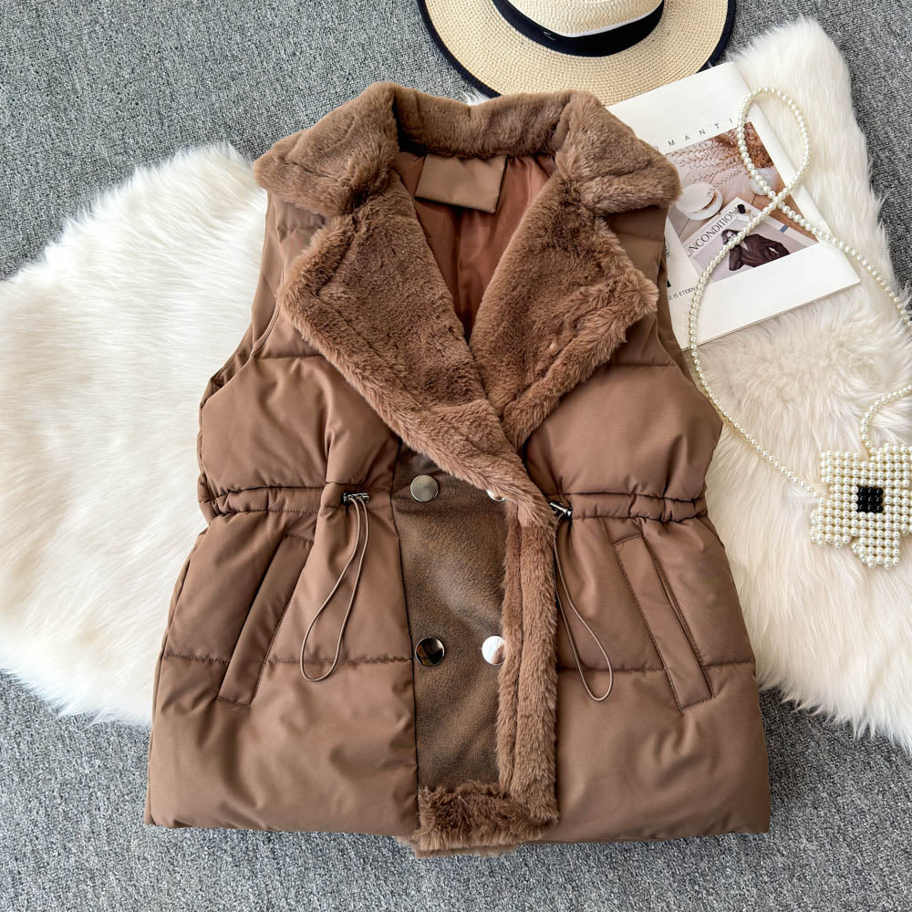 Thermal Double Breasted Padded Jacket - Image 5